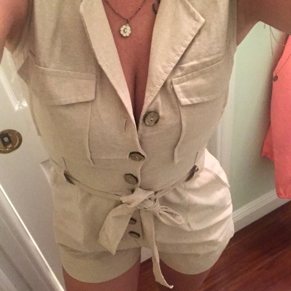 Beige Romper